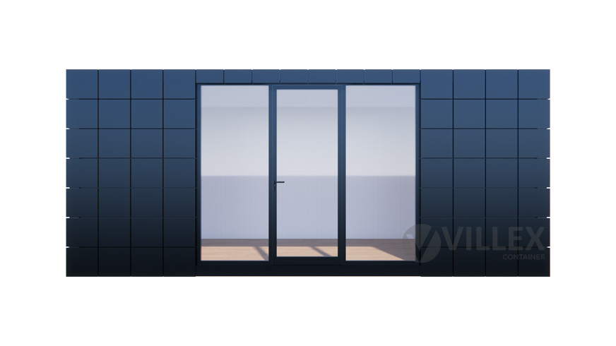 Bürocontainer Villex Big Cube Block Line Black 2.0 BCBLB2.0