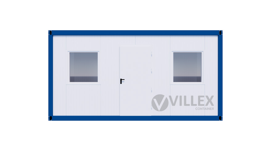 Bürocontainer Villex Medium Cube Color Line Blue 1.0 MEDCCLB1.0