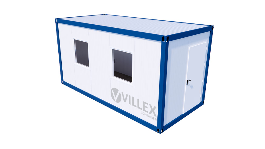 Bürocontainer Villex Medium Cube Color Line Blue 1.1 MEDCCLB1.1