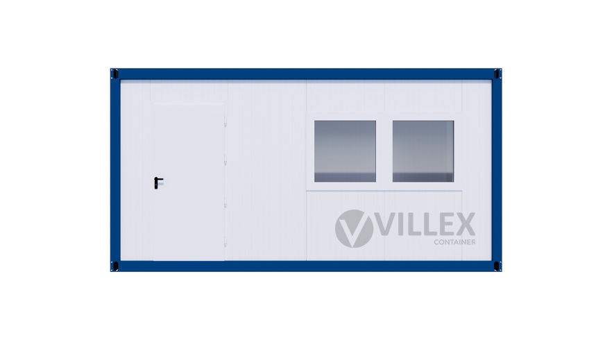 Bürocontainer Villex Medium Cube Color Line Blue 2.0 MEDCCLB2.0