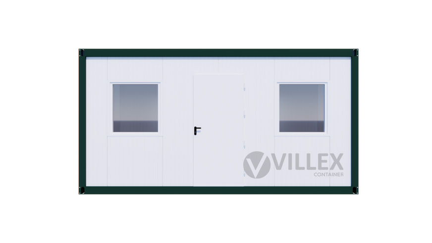 Bürocontainer Villex Medium Cube Color Line Moosgrün 1.0 MEDCCLM1.0