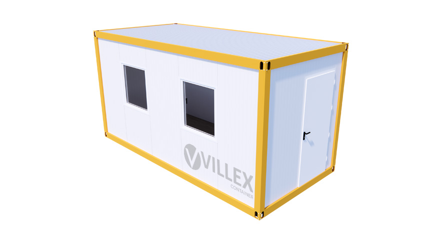 Bürocontainer Villex Medium Cube Color Line Signalgelb 1.1 MEDCCLSG1.1