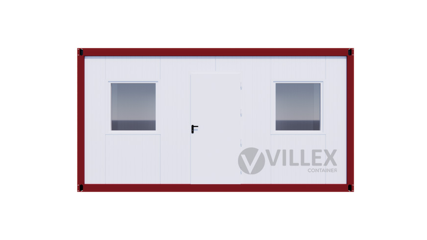 Bürocontainer Villex Medium Cube Color Line Signalrot 1.0 MEDCCLSR1.0