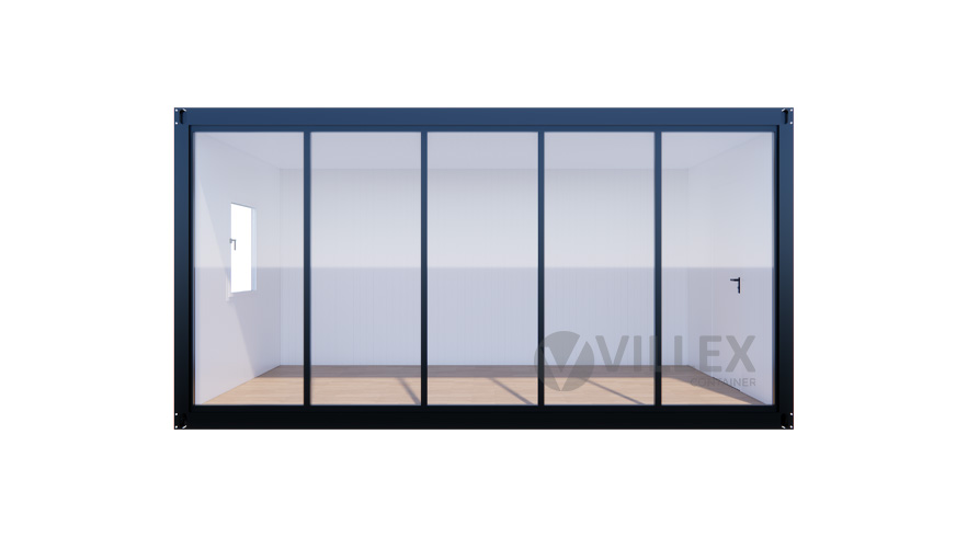 Bürocontainer Villex Medium Glas Cube Blanc 3.0 MEDGCB3.0