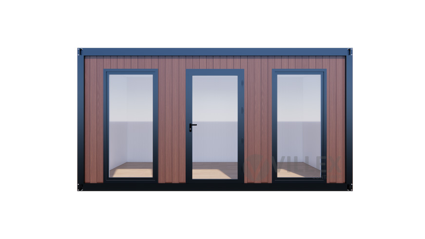 Bürocontainer Villex Medium Wood Pavillon 3.0 MEDWP3.0