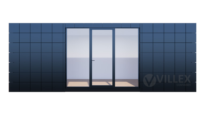 Bürocontainer Villex Mega Block-Line Black 2.0 MEGBLB2.0