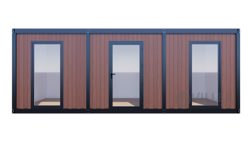 Bürocontainer Villex Mega Wood Pavillon 2.0 MEGWP2.0