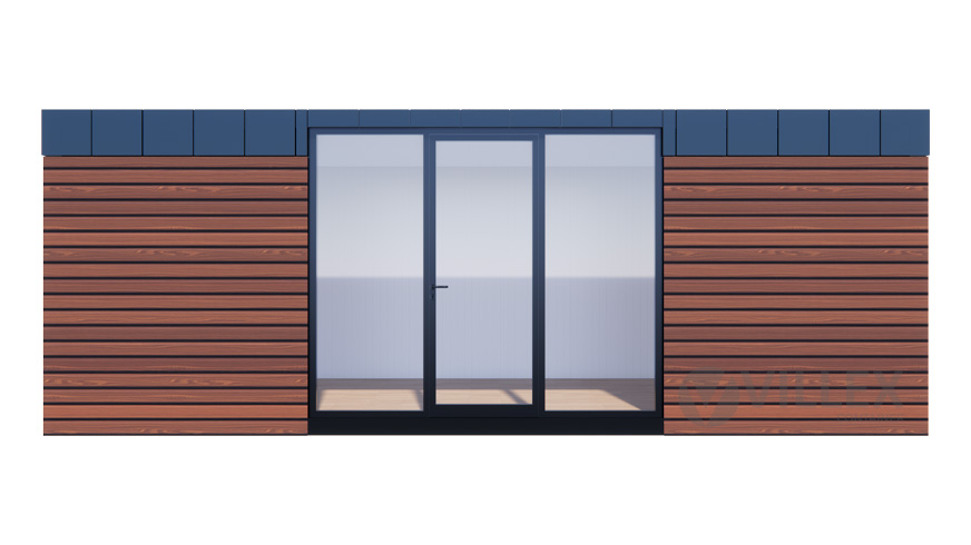 Bürocontainer Villex Mega Wood Pavillon 3.0 MEGWP3.0