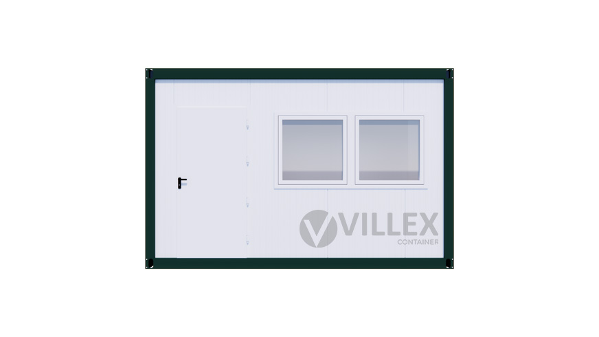 Bürocontainer Villex Mini Cube Color Line Moosgrün 2.0 MINCCLM2.0
