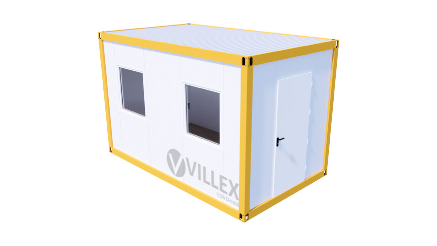 Bürocontainer Villex Mini Cube Color Line Signalgelb 1.1 MINCCLSG1.1