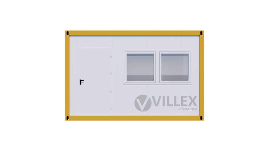 Bürocontainer Villex Mini Cube Color Line Signalgelb 2.0 MINCCLSG2.0