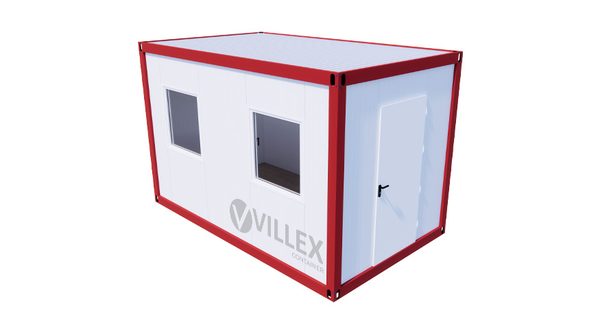Bürocontainer Villex Mini Cube Color Line Signalrot 1.1 MINCCLSR1.1