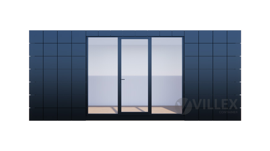 Bürocontainer Villex Standard Block-Line Black 2.0 STDBLB2.0