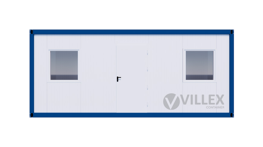Bürocontainer Villex Standard Cube Color Line Blue 1.0 STDCCLB1.0