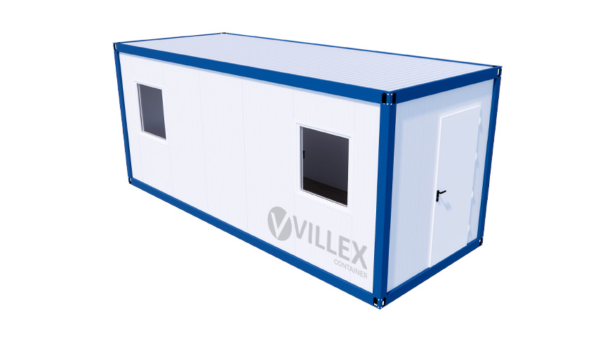 Bürocontainer Villex Standard Cube Color Line Blue 2.0 STDCCLB2.0