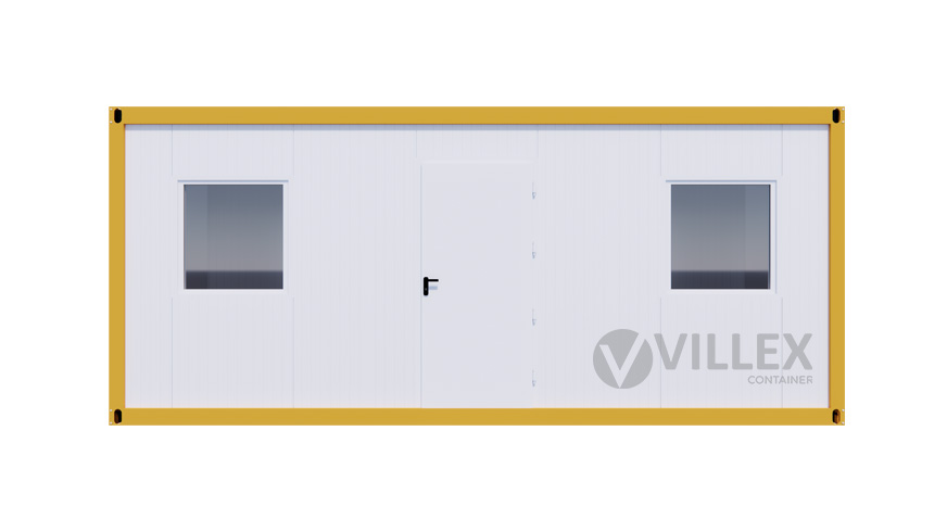 Bürocontainer Villex Standard Cube Color Line Signalgelb 1.0 STDCCLSG1.0
