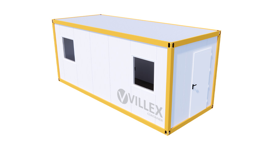 Bürocontainer Villex Standard Cube Color Line Signalgelb 2.0 STDCCLSG2.0