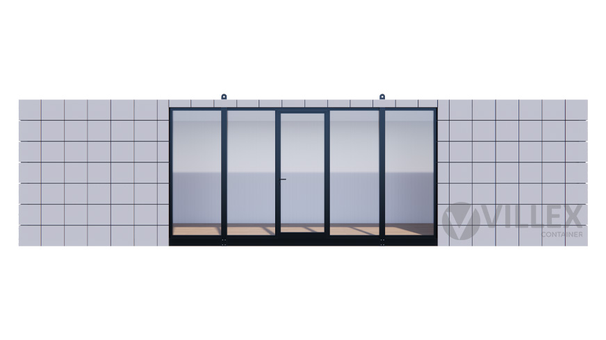 Bürocontainer Villex Ultra Giant Block-Line Grey 2.0 ULTGIABLG2.0