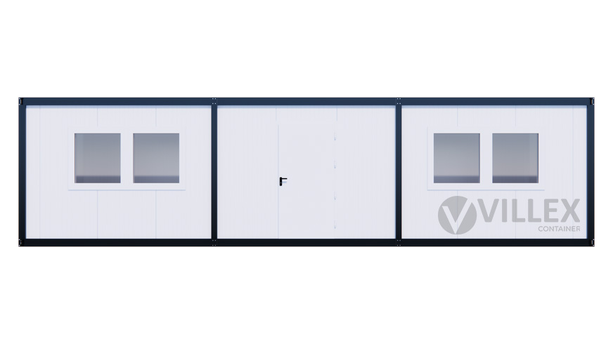 Bürocontainer Villex Ultra Giant Cube Long Doppio Blanc 1.0 ULTGIACLDB1.0