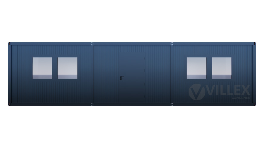 Bürocontainer Villex Ultra Giant Cube Long Doppio Nero 1.0 ULTGIACLDN1.0